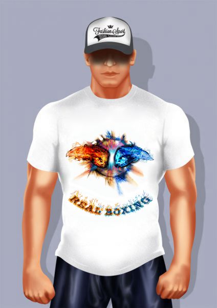 Дизайнерские футболки FS: Real Boxing   ― FashionSport.ru – коллекция футболок для различных видов спорта.