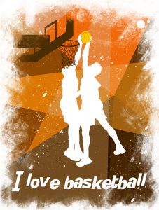 Дизайнерские футболки FS: I Love Basketball