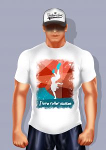 Дизайнерские футболки FS: I Love roller skates