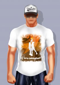 Дизайнерские футболки FS: I Love Basketball