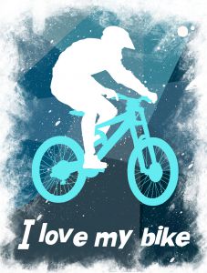 Дизайнерские футболки FS: I Love my bike