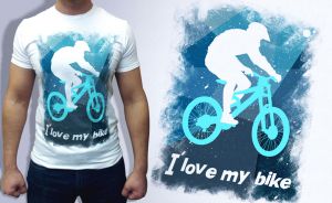 Дизайнерские футболки FS: I Love my bike