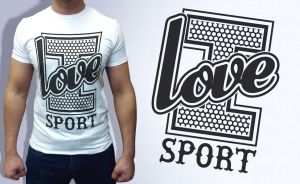 Дизайнерские футболки FS: Я люблю спорт