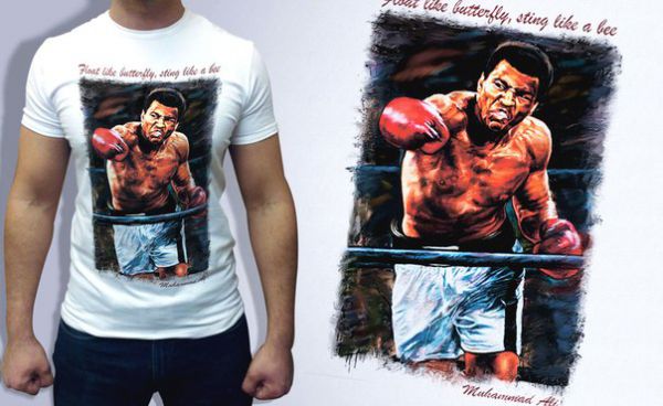 Дизайнерская спортивная футболка Boxing, Футболка FashonSport для людей увлекающихся боксом