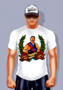 Дизайнерские футболки FS: "Чемпион Чемпионов" стиль old school